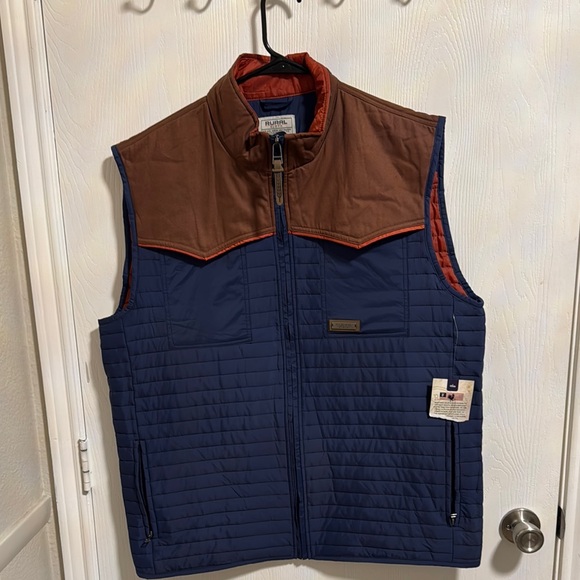 Rural Cloth Other - NWT Rural Cloth Men's Rider 2XL Vest Outdoor‎ Full Zip Pockets Insulated Quilted